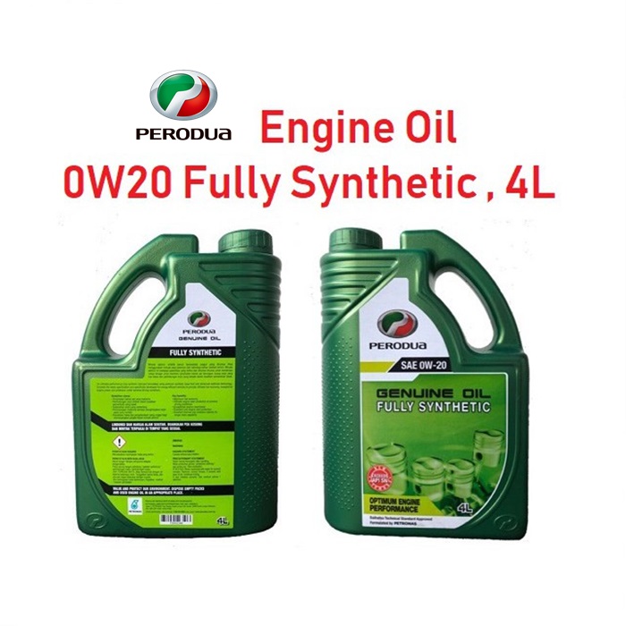 Buy Original Perodua Fully Synthetic Engine Oil 0W-20 3L 